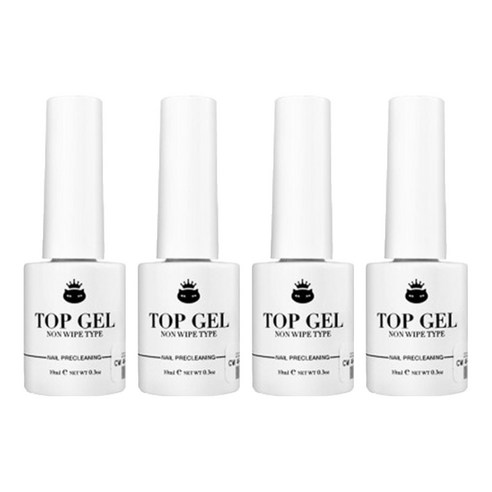 캣워크 논와이프 파우더 전용 탑 젤 10ml, 4개