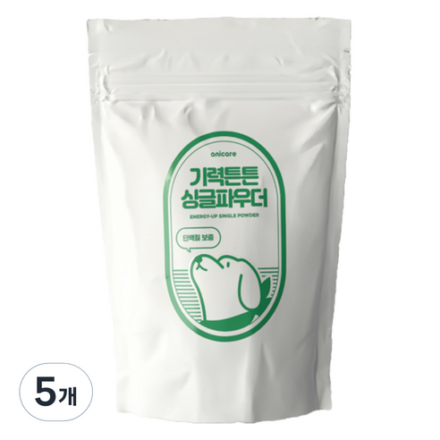 anicare 반려동물 싱글파우더 영양제, 활력, 50g, 5개