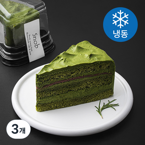 스노브 마차 조각 케이크 (냉동), 110g, 3개