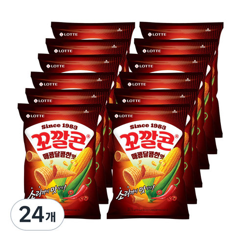 꼬깔콘 매콤달콤한맛, 134g, 24개