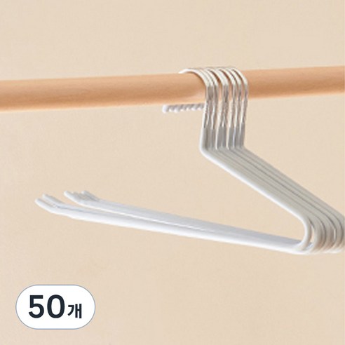 진심감성 논슬립 바지걸이, 그레이, 50개