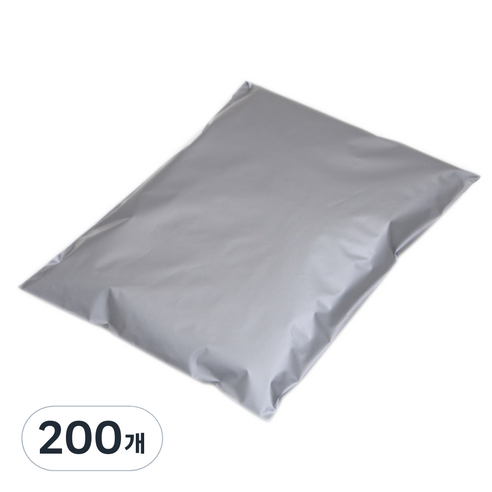 LDPE 택배봉투 접착형 은색, 200개