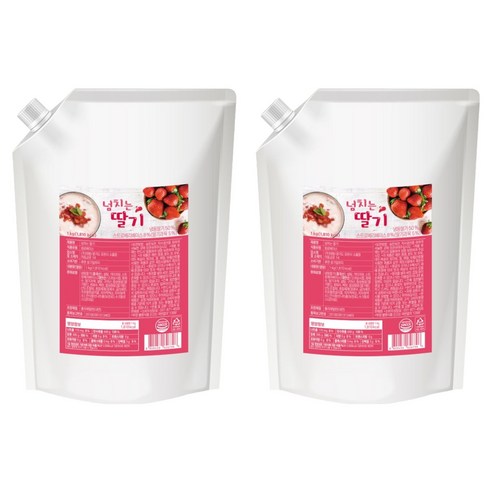 네이쳐티 넘치는 딸기 베이스, 1kg, 2개