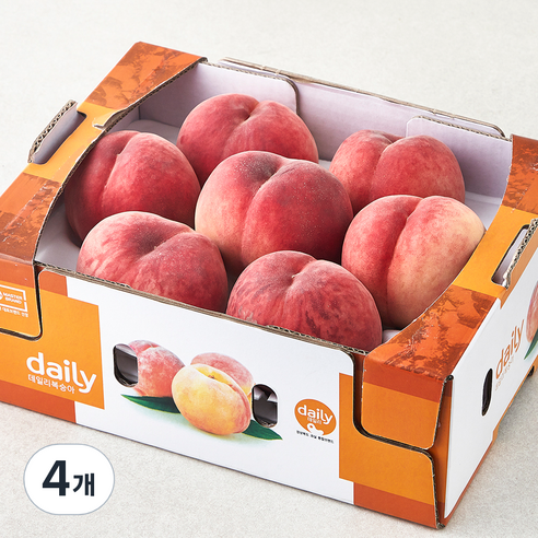 농협 영천 아삭한복숭아, 4개, 1.8kg(5~7입)