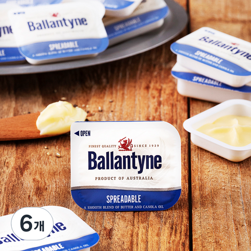 Ballantyne 스프레더블 버터 20입, 140g, 6개