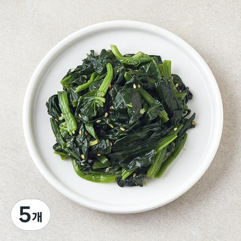 킨더가든 우리아이 시금치나물, 80g, 5개