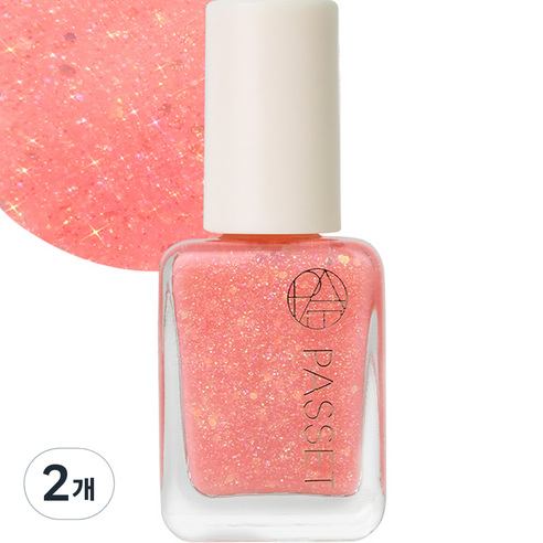 파셋 셀럽 네일 폴리쉬 매니큐어, 53 로코코오렌지, 7ml, 2개
