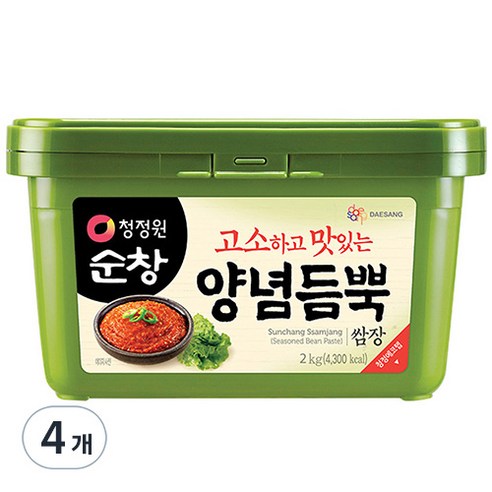 청정원순창 양념듬뿍 쌈장, 2kg, 4개