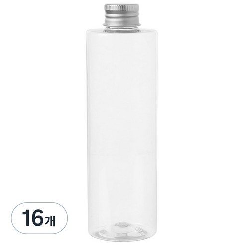병도매닷컴 AC250 투명 음료용기 알루미늄 실버캡, 250ml, 16개