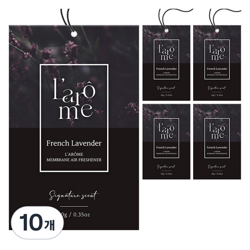 더허브샵 라홈 시그니처 종이 방향제 본품 프렌치라벤더, 10g, 10개