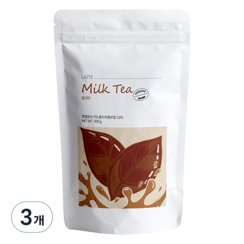 베오베 밀크티 파우더, 500g, 1개입, 3개