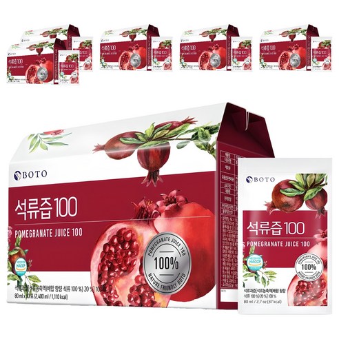 보뚜 석류즙 100, 80ml, 180개