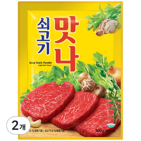 대상 쇠고기 맛나, 300g, 2개