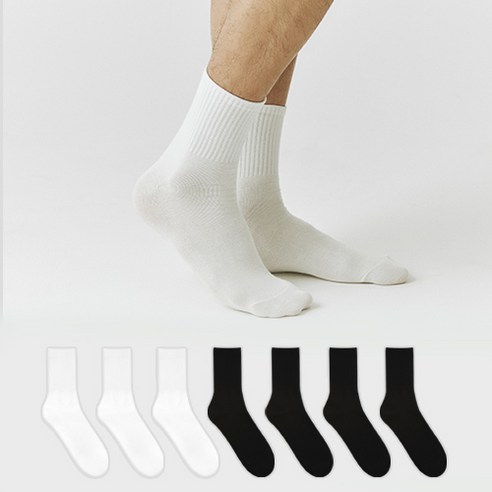 꼬랑내 남성용 스탠다드 맨 고밀도 보드 삭스 8켤레 세트