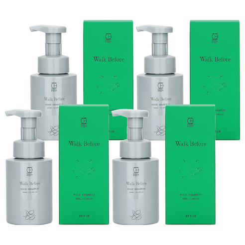 쿨풋 풋샴푸 300ml, 4개, 1개입