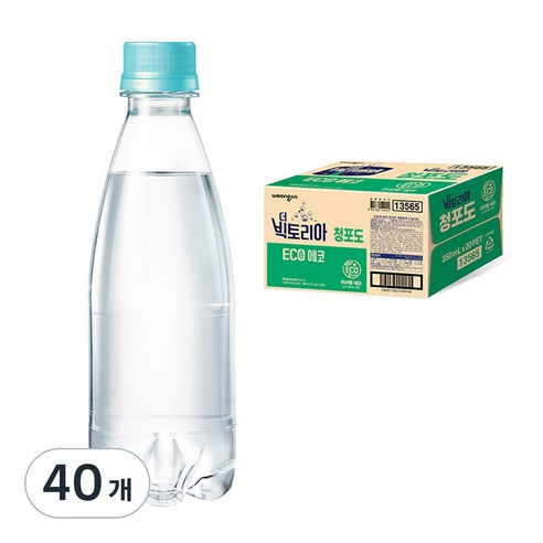 더 빅토리아 에코 청포도 탄산음료, 350ml, 40개