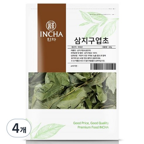 인차 삼지구엽초차, 40g, 4개