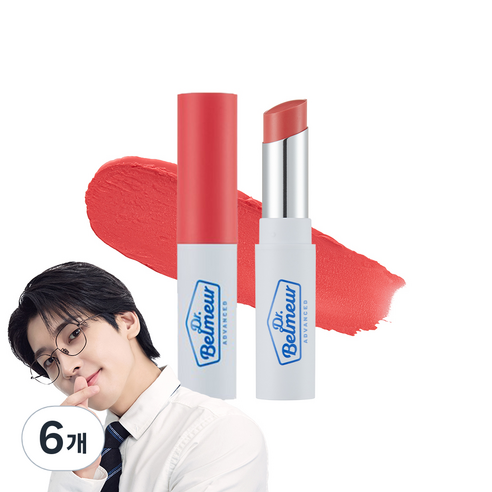 닥터밸머 어드밴스드 시카 터치 립밤, 코랄, 5.5g, 6개