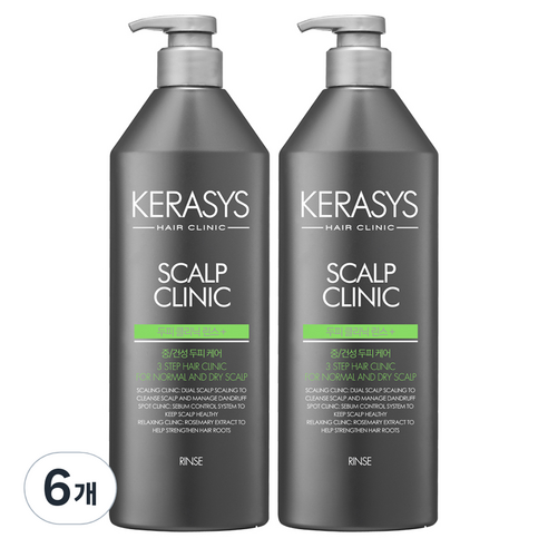 케라시스 두피클리닉 린스 플러스, 750ml, 6개