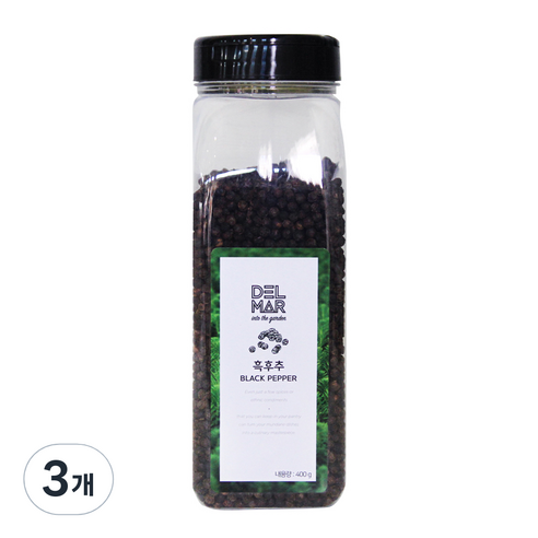 딜리셔스마켓 흑후추홀 천연향신료, 400g, 3개