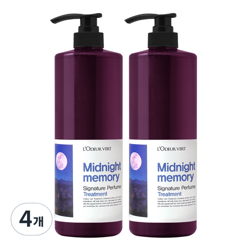 로더베르 시그니처 퍼퓸 트리트먼트 미드나잇메모리, 1000ml, 4개