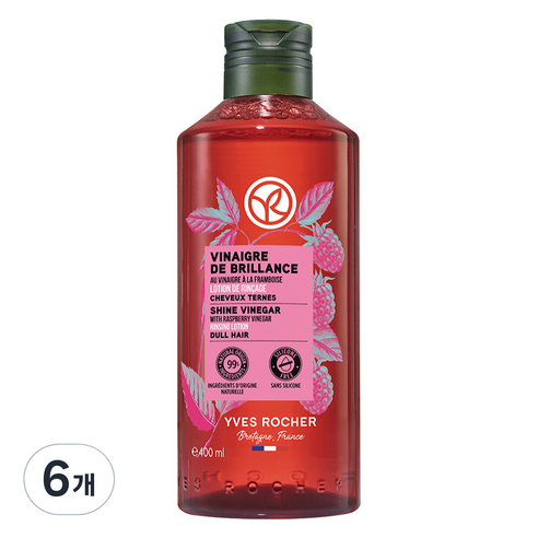 이브로쉐 샤인 헤어 식초 라즈베리향, 6개, 400ml