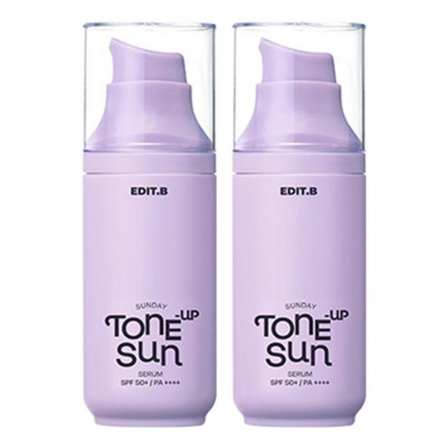 에딧비 선데이 톤업 선 세럼 SPF50 PA++++, 2개, 55ml
