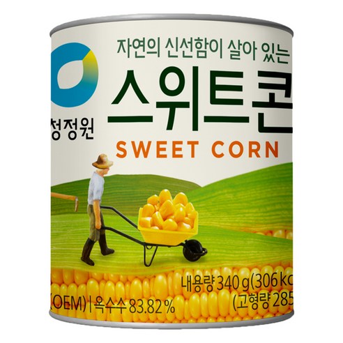청정원 스위트콘 통조림 340g × 1개, 개당 중량 × 수량 섬네일