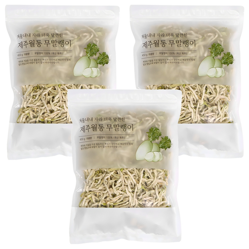 석하 제주 월동 무말랭이, 450g, 3개