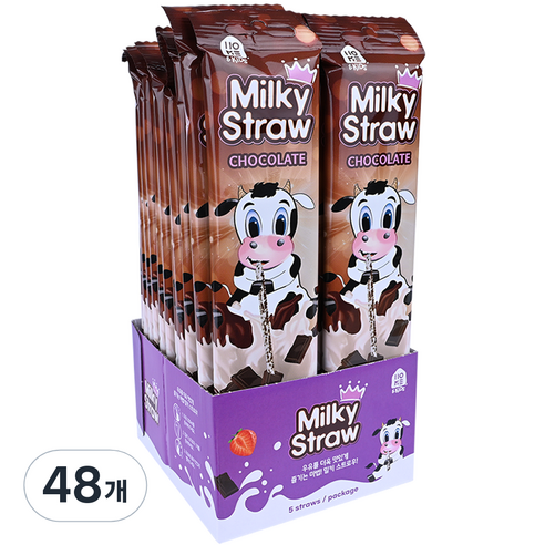 홈앤키즈 밀키스트로우, 30g, 48개, 1개입