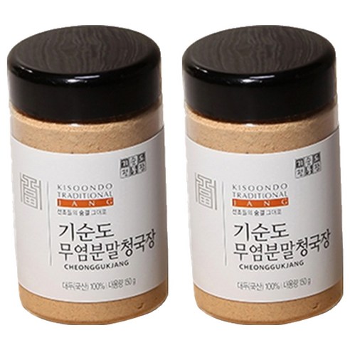 기순도전통장 무염 분말 청국장, 150g, 2개