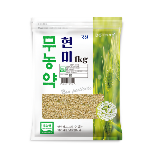 대구농산 무농약 현미, 1kg, 1개