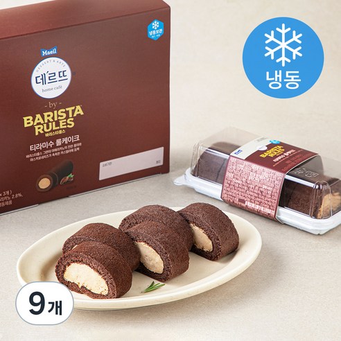 바리스타룰스 데르뜨 티라미수 롤케이크 (냉동), 105g, 9개