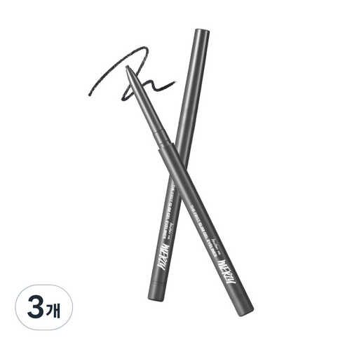 머지 더 퍼스트 슬림 젤 아이라이너 0.05g, GS2 BLACK SPINEL 블랙 스피넬, 3개