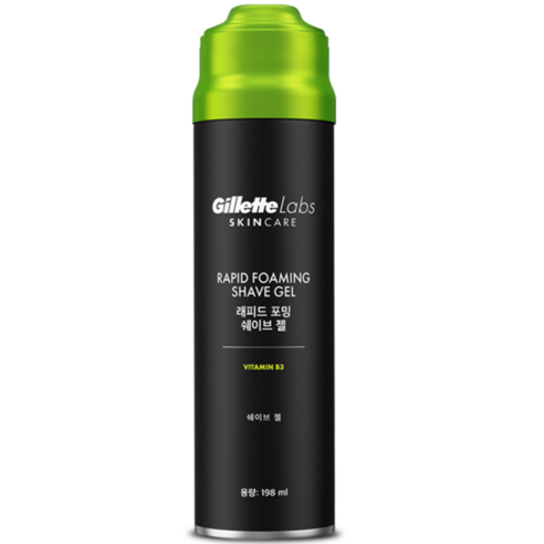 질레트랩스 래피드 포밍 쉐이브 젤, 198ml, 1개