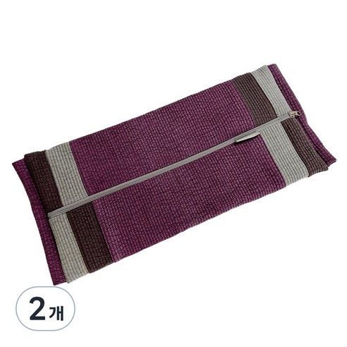 사랑예감 피그먼트 패치형 베개커버, 보라, 2개