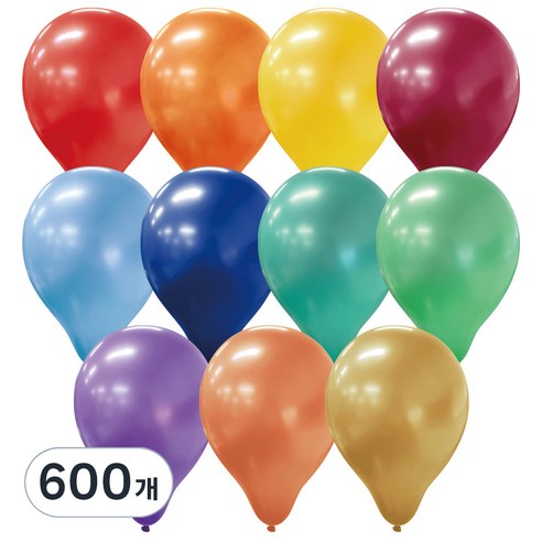 펄 라운드 풍선 30cm, 랜덤발송, 600개