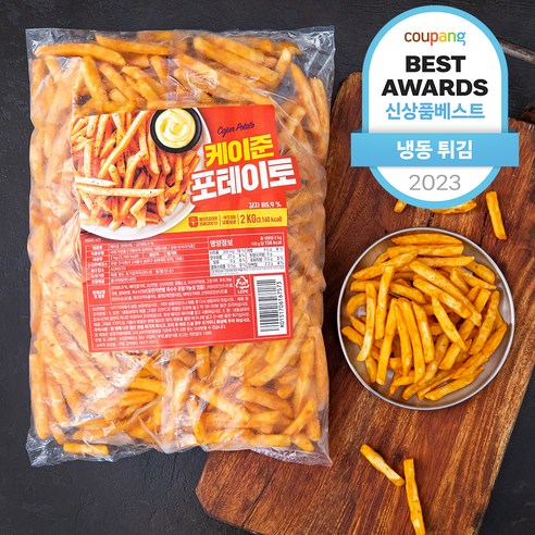 케이준 포테이토 (냉동), 2kg, 1개