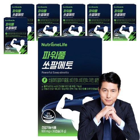 뉴트리원 파워풀 쏘팔메토 로르산 115, 30정, 7개