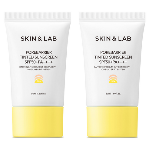스킨앤랩 포어베리어 틴티드 선스크린 SPF50+ PA++++, 50ml, 2개