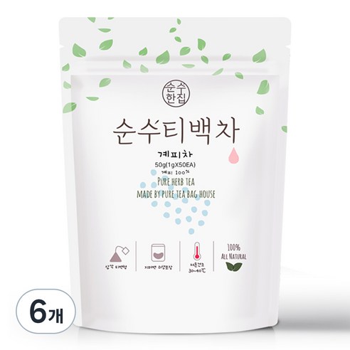 순수한집 계피차, 1g, 50개입, 6개