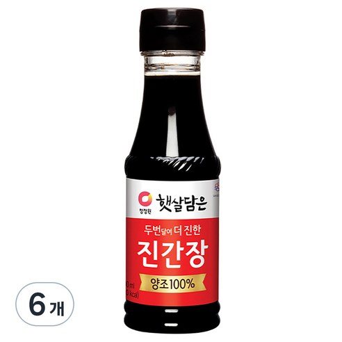 햇살담은 두번 달여 더 진한 진간장, 200ml, 6개