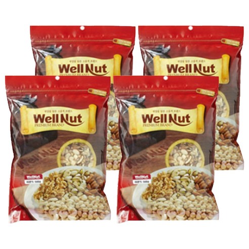 웰넛 자연두레 아몬드슬라이스, 500g, 4개