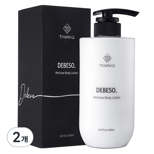 탐니크 퍼퓸 고보습 바디로션 디베쏘 머스크향, 500ml, 2개