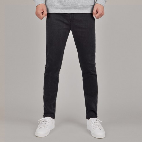 가이스토리 남성용 밴딩허리 사계절 스판 빅사이즈 청바지