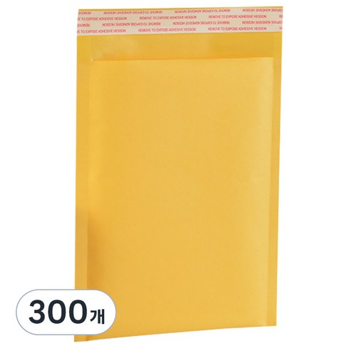 충격 방지 뽁뽁이 포장 안전 봉투 옐로, 300개