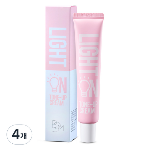 비오엠 라이트온 톤업크림 40ml, 4개