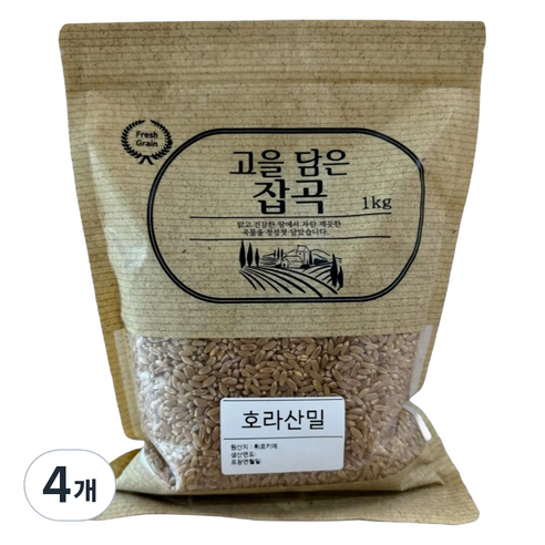 고을담은 튀르키예산 호라산밀, 1kg, 4개