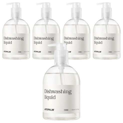 아토팜 젖병 주방세제, 400ml, 5개