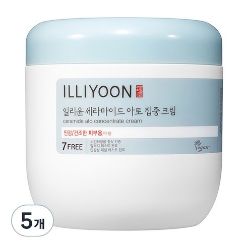 일리윤 세라마이드 아토 집중 크림 무향, 500ml, 5개
